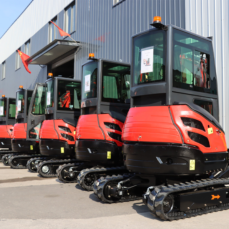Urban Farming Garden - Klimatisierte Kabine Mini-Raupenbagger Diesel-Traktor 1,8t 2t