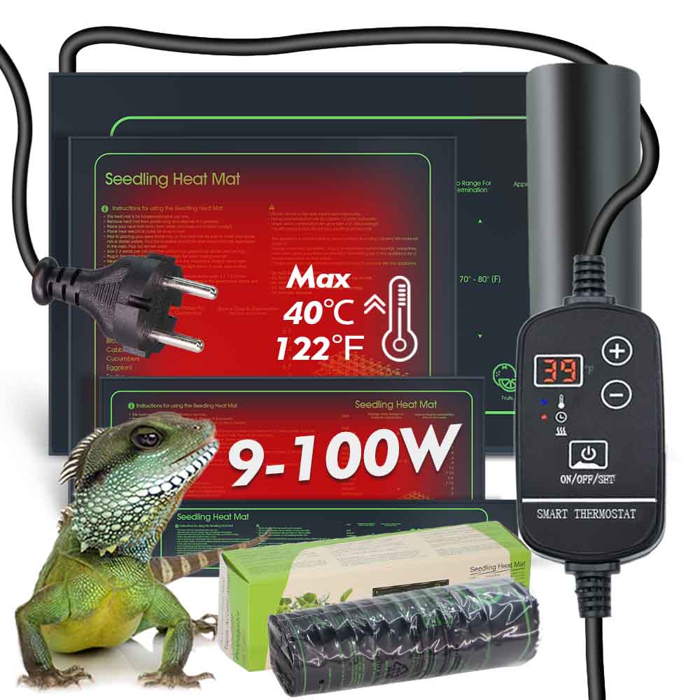 Seedling Heat Pad - 9–100 W PVC-Pflanzen-Heizkissen 16 ℃ bis