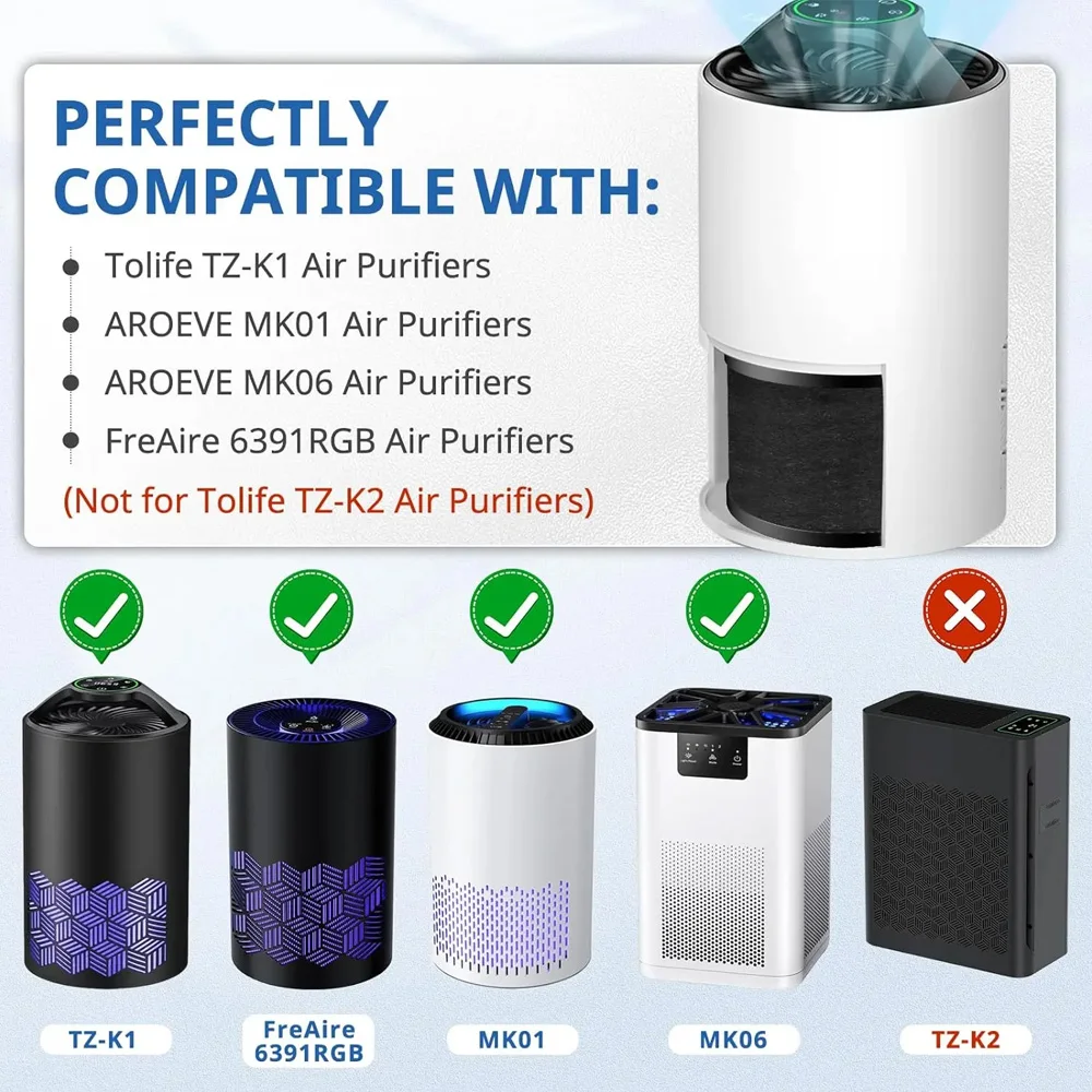 Carbon Filter Inline - Kompatibel mit ToLife TZ-K1 Air Puri-fier,