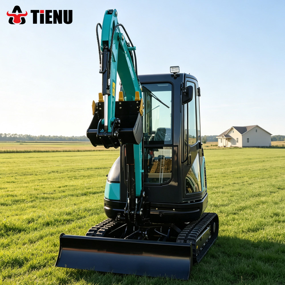 Urban Farming Garden - Hydraulischer Mini-Bagger, Raupenbagger, entspricht den Euro-5-Emissionsstandards,