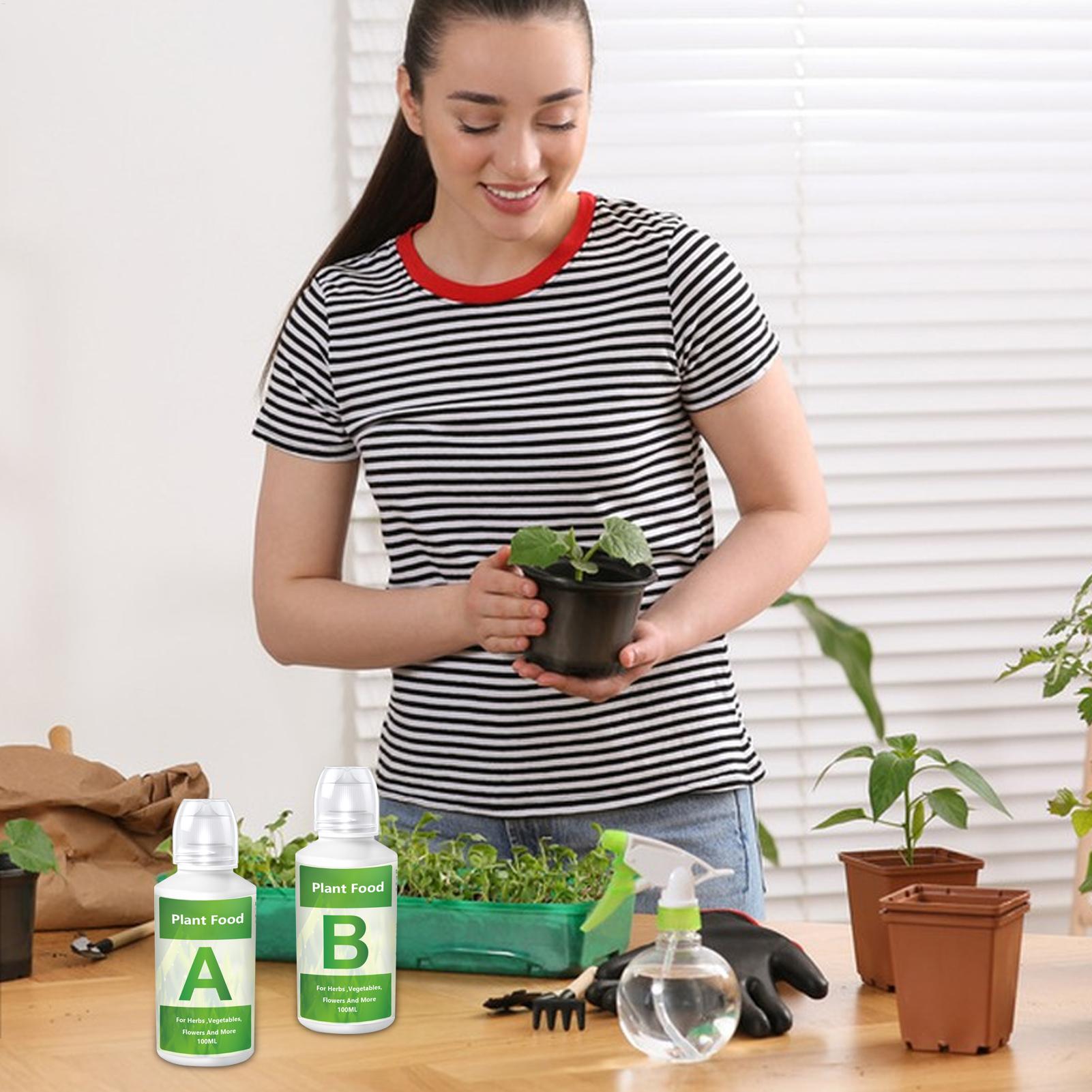 Nutrient Solution Ab - Hydroponische Nährstoffe, Düngemittel, AB-Lösungsset, Pflanzennahrung für