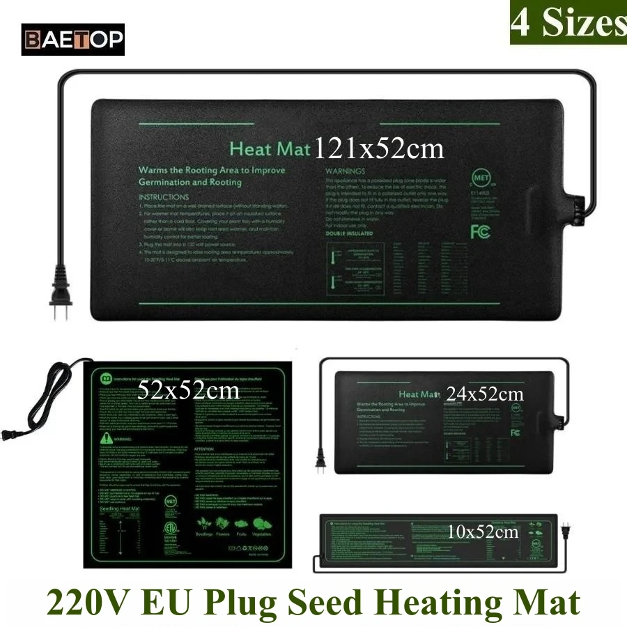 4 Größen 220 V EU-Stecker Säml – Seedling Heat Pad Bewertung und Preis