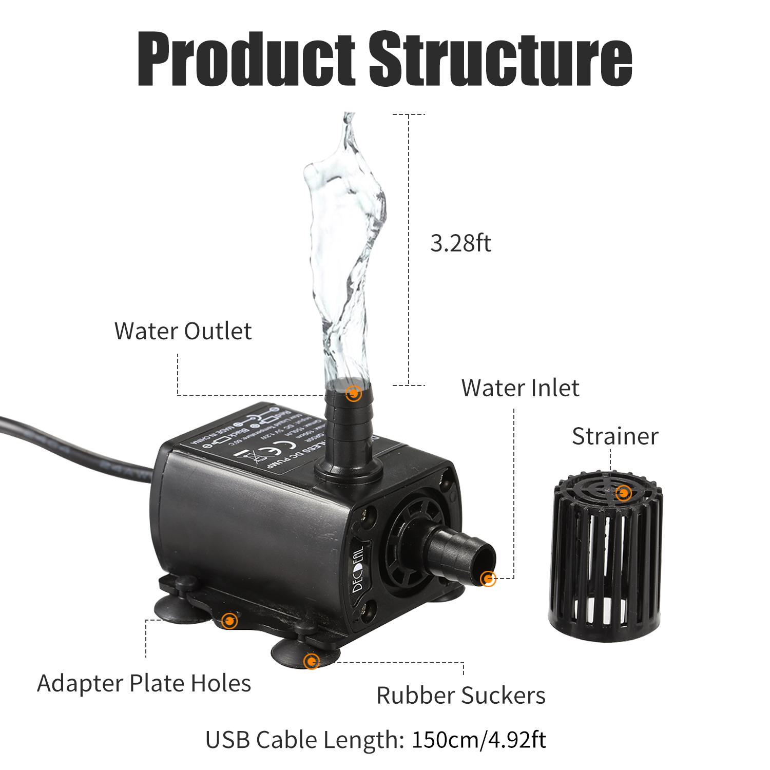 DECDEAL USB-Wasserpumpe mit Si – Water Pump Submersible Mini Bewertung und Preis