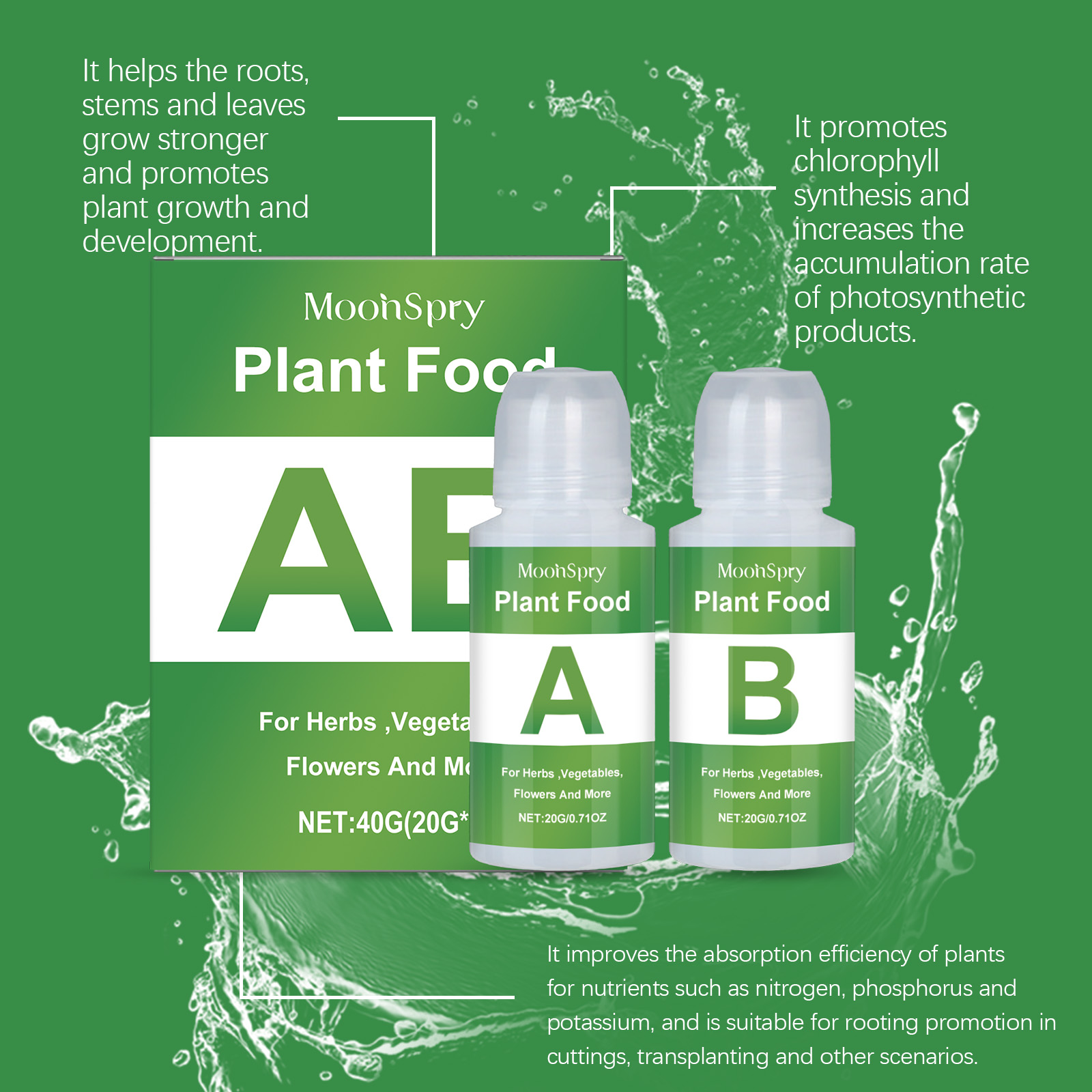MoonSpry Hydroponische Nährsto – Nutrient Solution Ab Bewertung und Preis