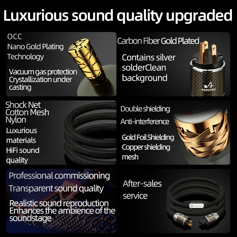 ATAUDIO HiFi-Stromkabel mit EU – Carbon Filter Inline Bewertung und Preis