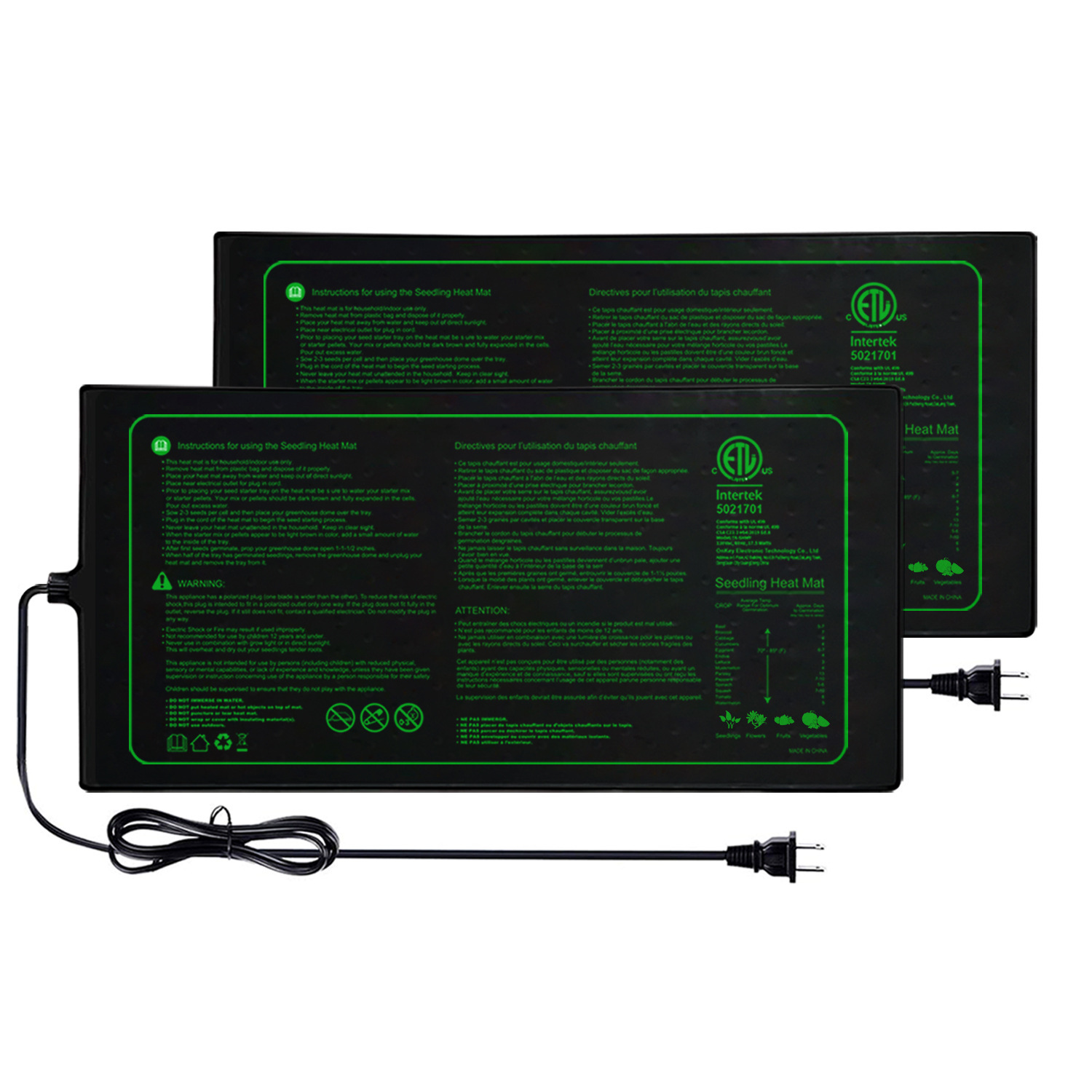Zweier-Pack 20 x 10 Zoll Sämli – Seedling Heat Pad Bewertung und Preis