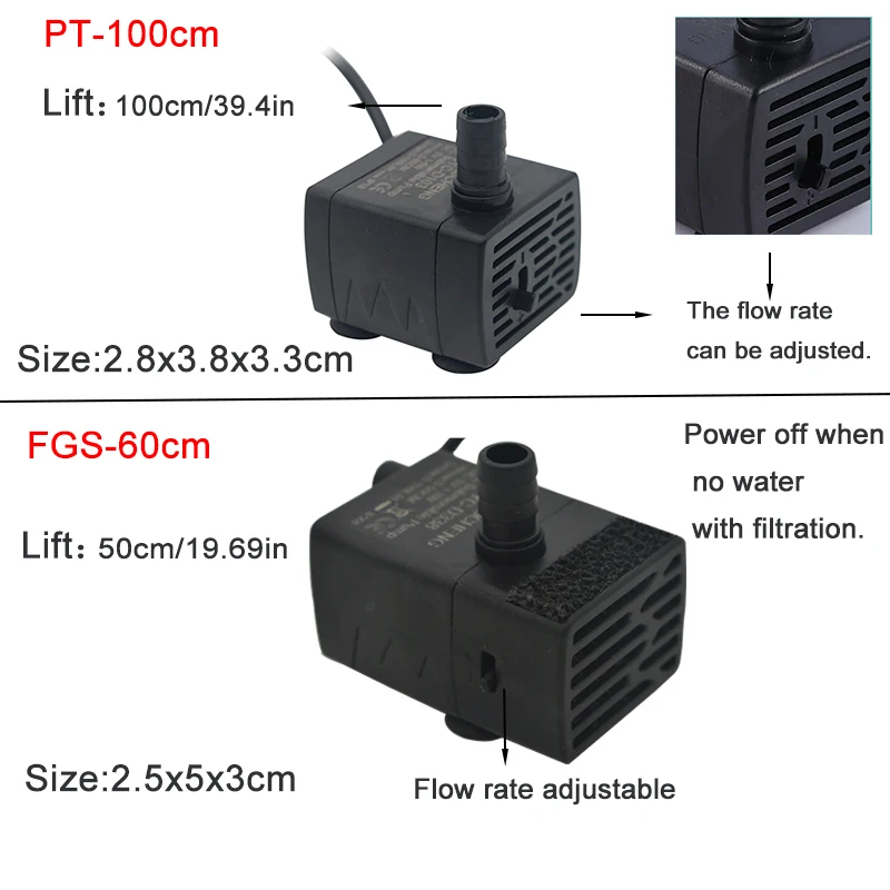USB-Aquarium-Tauchpumpe, 5V 5W – Water Pump Submersible Mini Bewertung und Preis